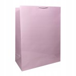 Torba papierowa laminowana RÓŻ JASNY 34x14x44 cm