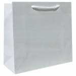 Torebka papierowa laminowana BIAŁA 17,5x6,5x15,5 cm