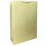 Torebka papierowa laminowana KREMOWA 24x9x36 cm