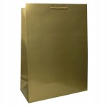 Torba papierowa laminowana ZŁOTA 34x14x44 cm