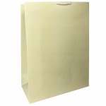 Torba papierowa laminowana KREMOWA 34x14x44 cm