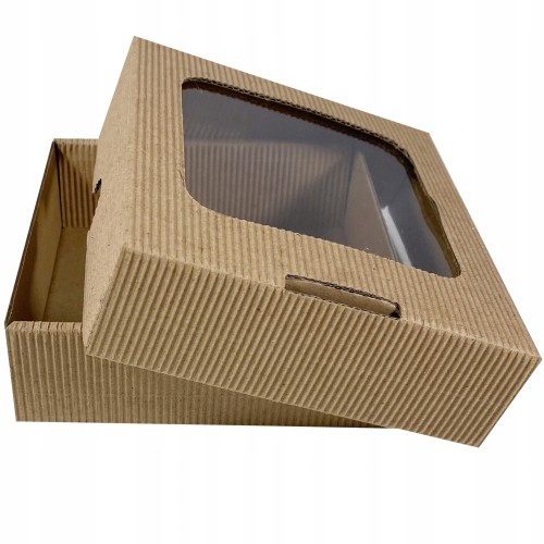 11x12 pudełko z tektury falistej otwarte