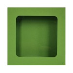 LIMONKOWE pudełko na prezent 13x13x3cm z okienkiem