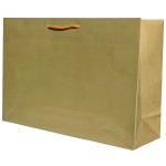 Torebka papierowa laminowana ZŁOTA 35x10x23 cm