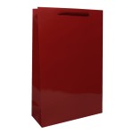 Torebka papierowa laminowana WIŚNIOWA 17,5x6,5x26,5 cm