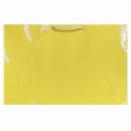 Torebka papierowa laminowana żółta 35x10x25 cm