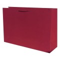 Torebka papierowa laminowana wiśniowa 35x10x25 cm