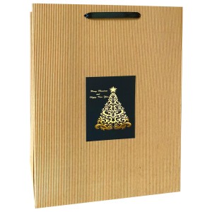 Świąteczna torba prezentowa 34x14x44 cm - elegancka choinka