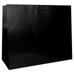 Torba papierowa laminowana CZARNA 47x14x36 cm 