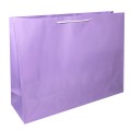 bardzo duża torba papierowa laminowana liliowa