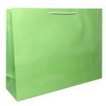 Torba papierowa laminowana  PISTACJOWA 47x14x36 cm