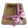 pudełko 30x35 z różową wstążką