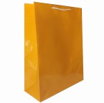 Torba papierowa laminowana POMARAŃCZOWA 34x14x44 cm