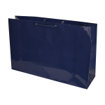 Torebka papierowa laminowana GRANATOWA 35x10x23 cm