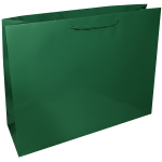 Torba papierowa laminowana ZIELONA 47x14x36 cm