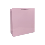 Torebka papierowa laminowana JASNY RÓŻ 24x9x27 cm