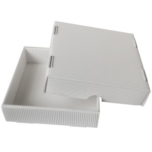 PUDEŁKO PREZENTOWE 12x12x3 cm Białe Bez Okienka (mf)