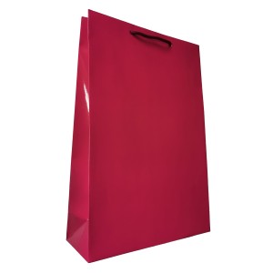 Torebka papierowa laminowana WIŚNIOWA 24x9x36 cm