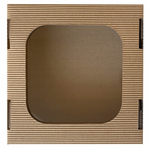 pudełko z okienkiem 12x12x3 widok z przodu